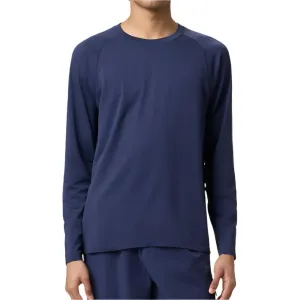 Mens Lucky Ace Seamless Long Sleeve Tennis Top FILA Navy