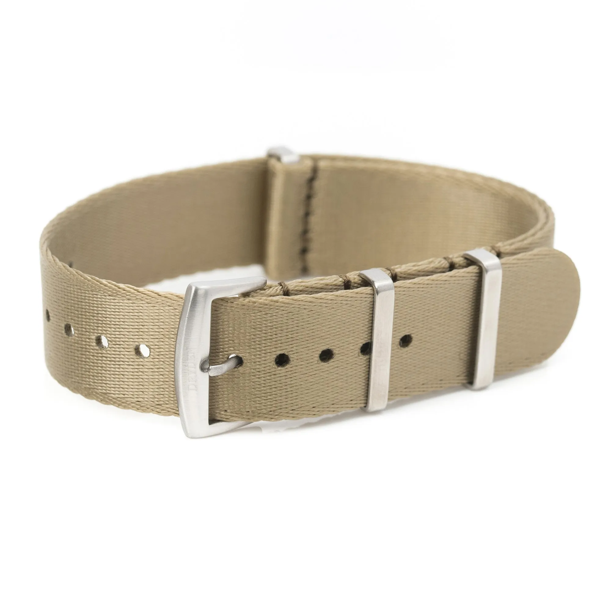 20mm 22mm SLIM Seat Belt Nylon Watch Strap - Khaki