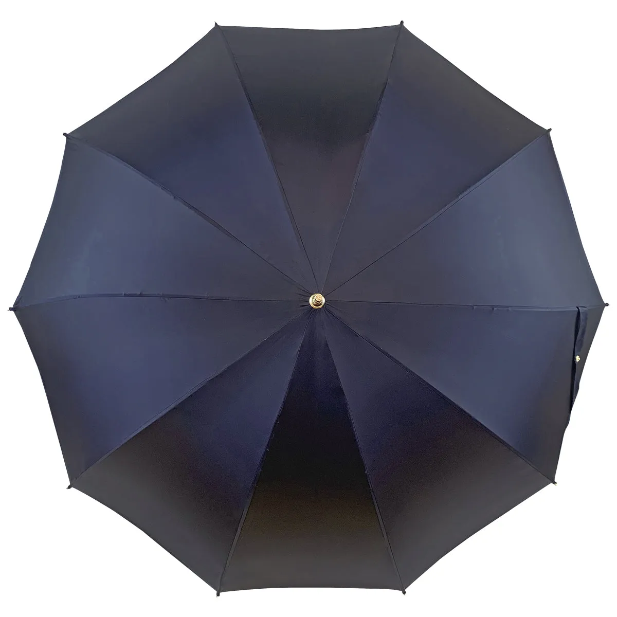 24K eagle handle  - elegant blue umbrella