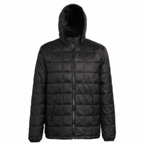 2786 Mens Box Quilt Hooded Zip Up Jacket