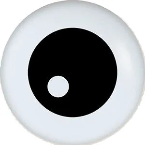 5" Eyeball Balloon 10ct, Fashion White. Top Print