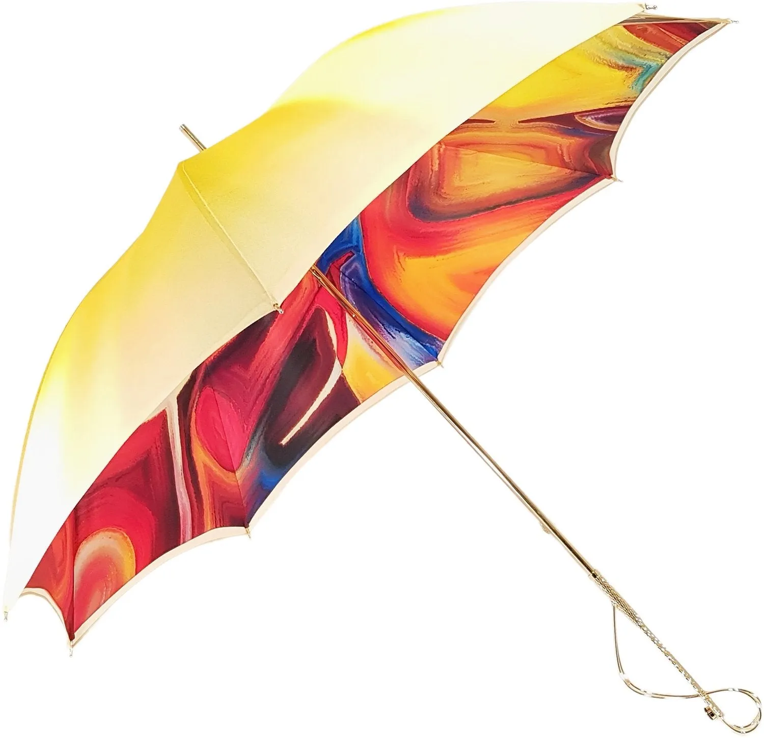 Adorable Umbrella With Double Fabric, Exclusive  Design By il Marchesato