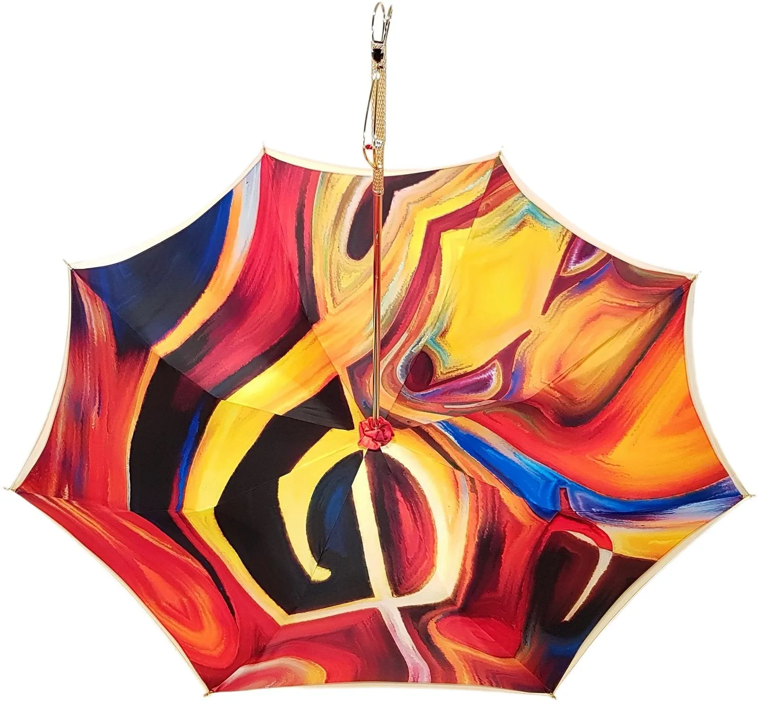 Adorable Umbrella With Double Fabric, Exclusive  Design By il Marchesato