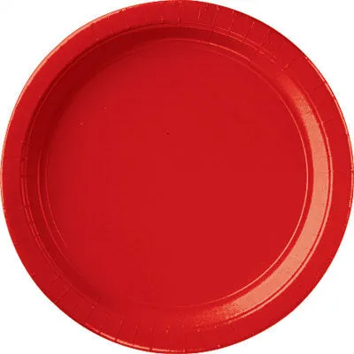 Apple Red 10" Paper Plates | 20ct