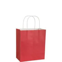 Apple Red Mini Paper Gift Bag, 5'' | 1 ct