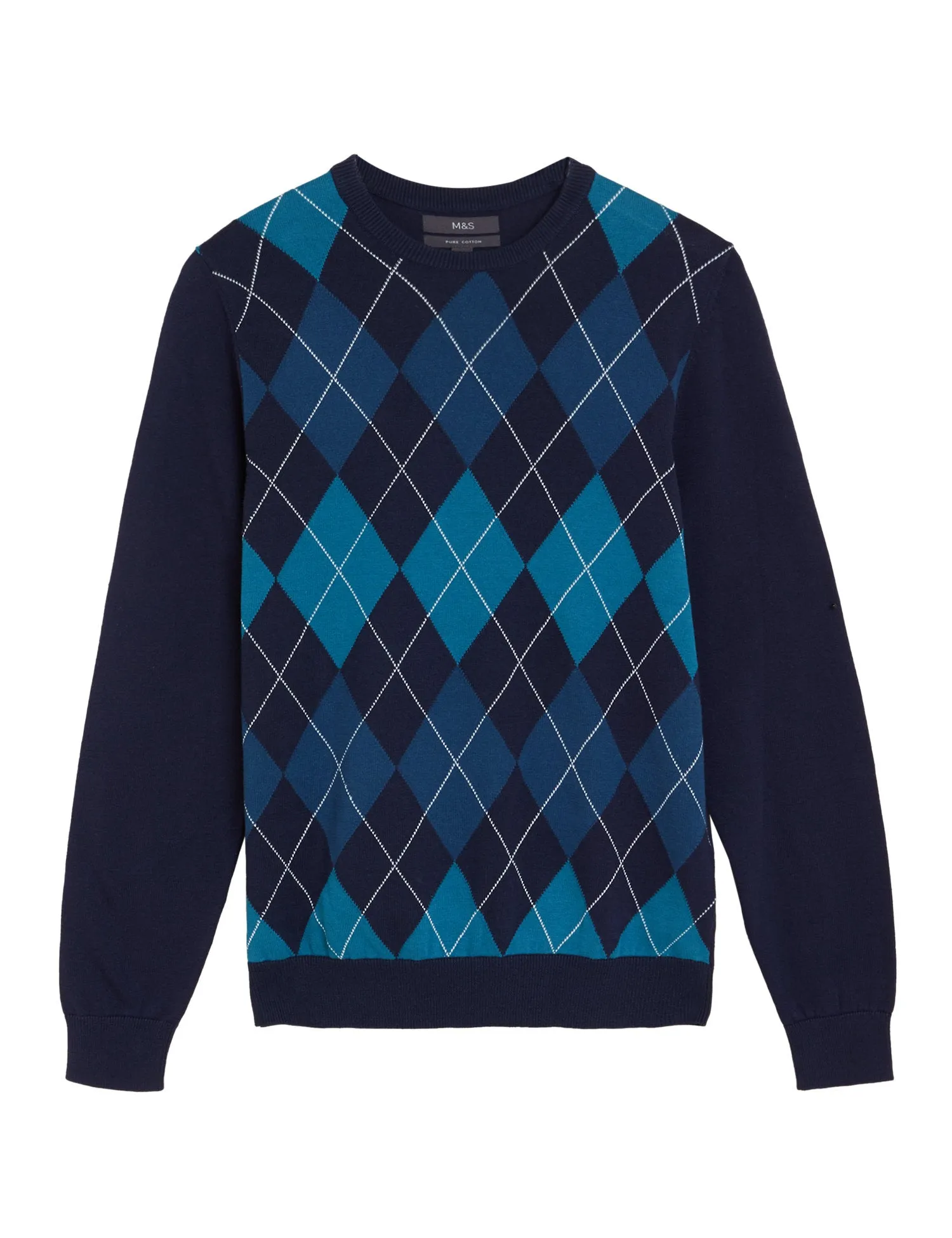 Argyle Crew Neck Jumper