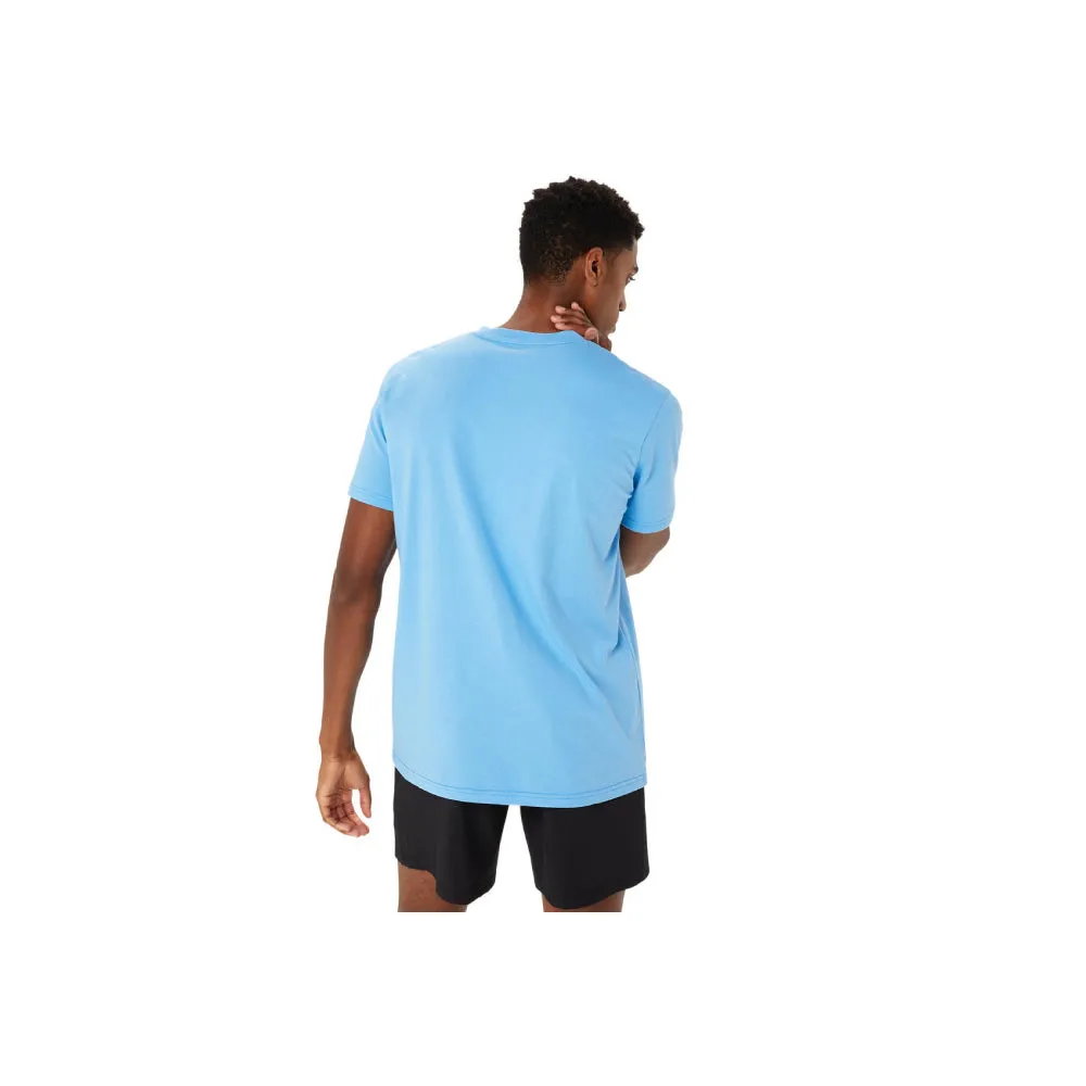 ASICS Men's Graphic Short Sleeve Top (Waterscape)