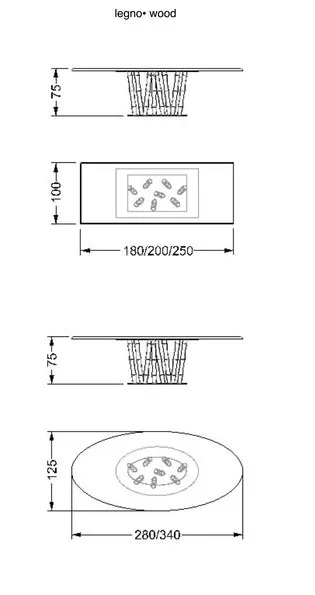 Bamboo 72 Legno