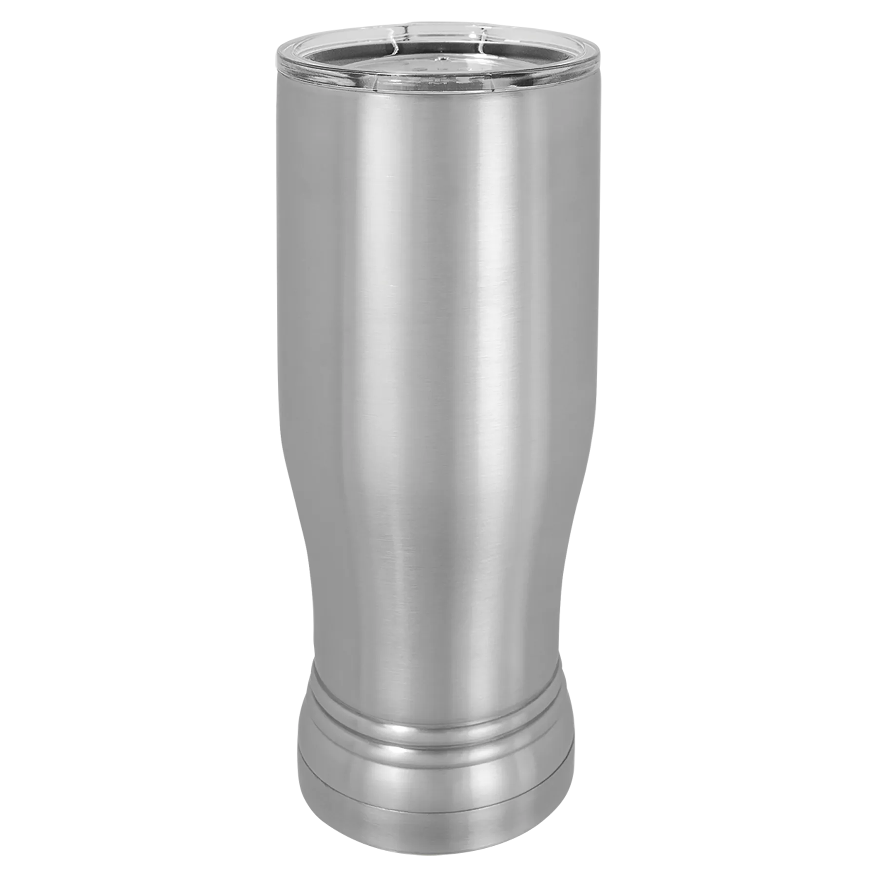 Blank 14 oz Beer Pilsner Glass Tumbler, Insulated Stainless Steel   Lid