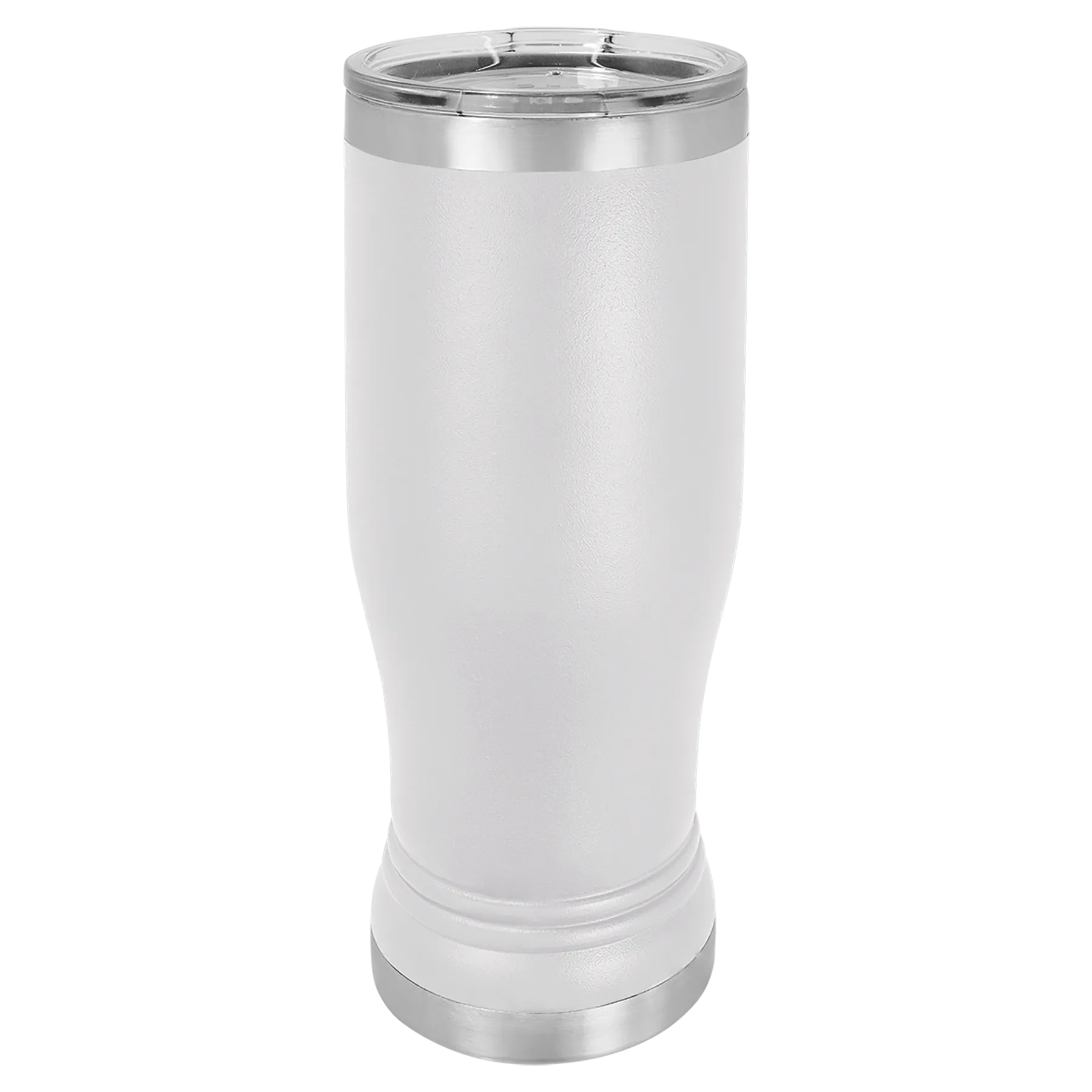 Blank 14 oz Beer Pilsner Glass Tumbler, Insulated Stainless Steel   Lid