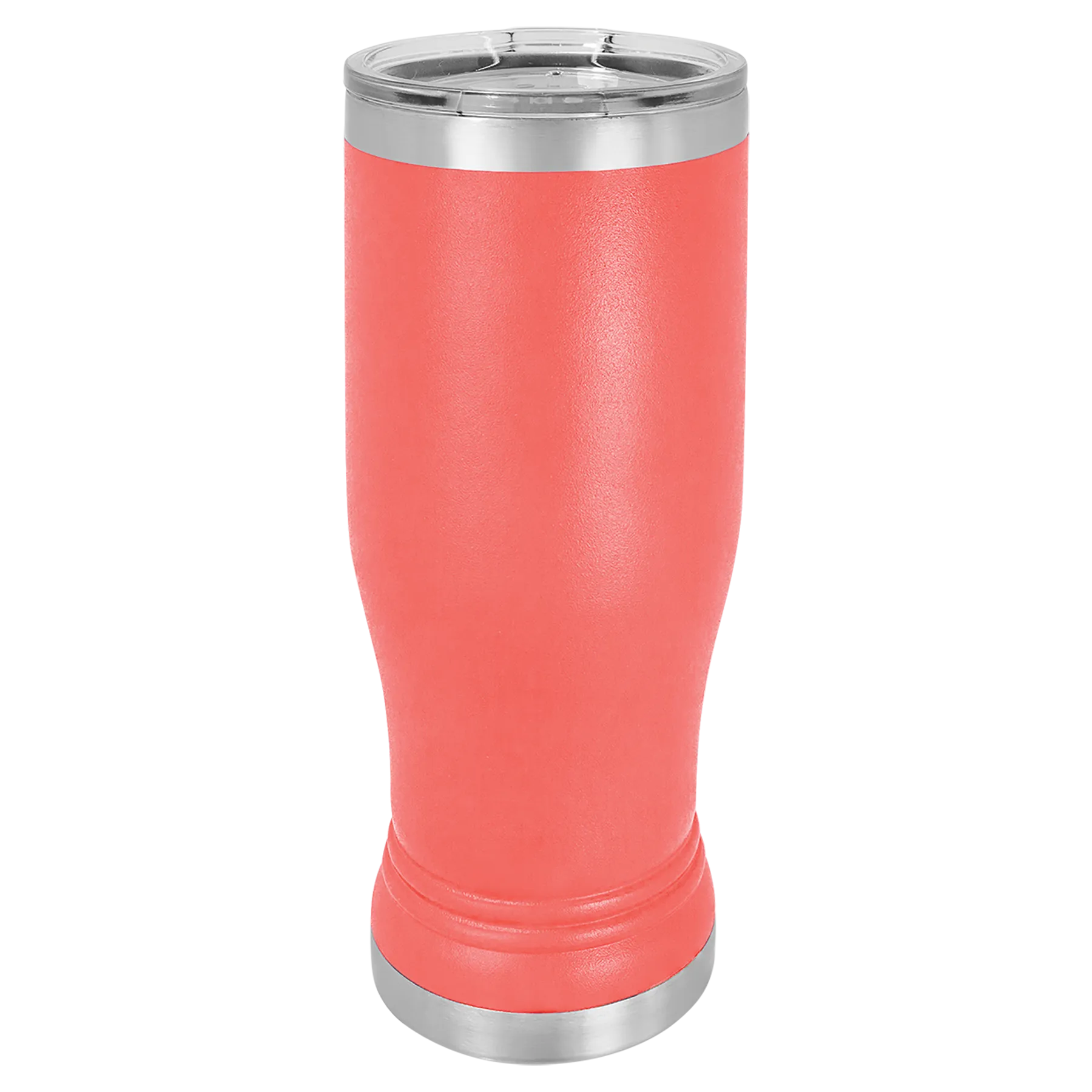 Blank 14 oz Beer Pilsner Glass Tumbler, Insulated Stainless Steel   Lid