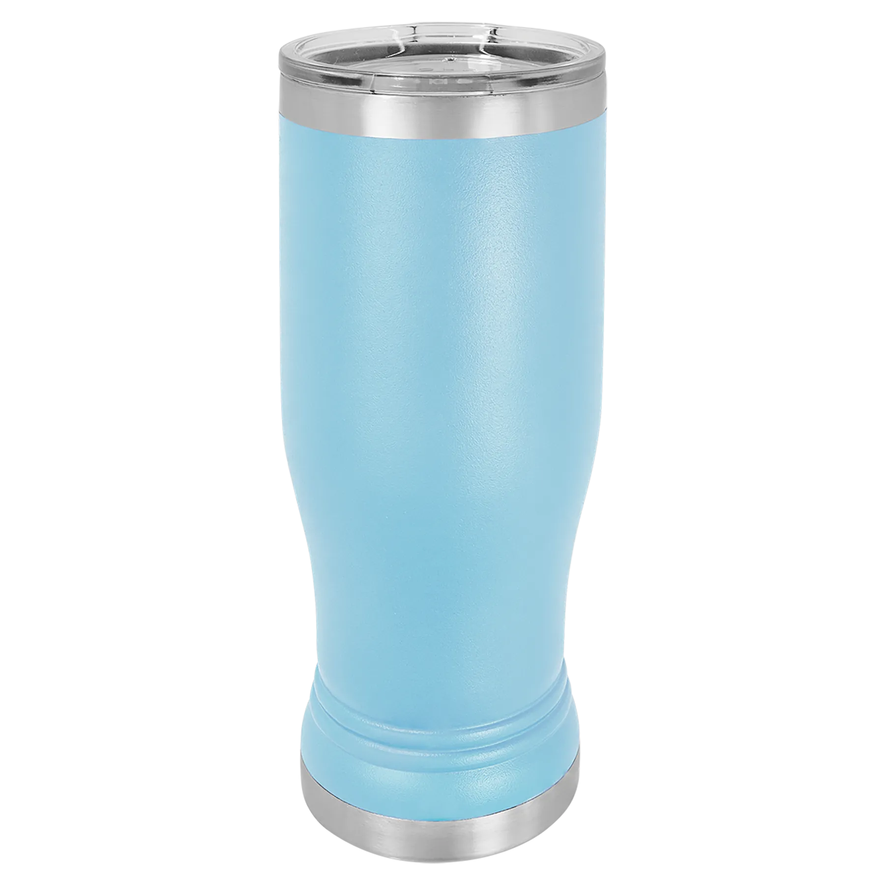 Blank 14 oz Beer Pilsner Glass Tumbler, Insulated Stainless Steel   Lid