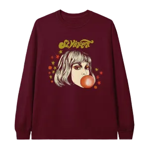 Bubblegum Tour 21 Maroon Long Sleeve Tee