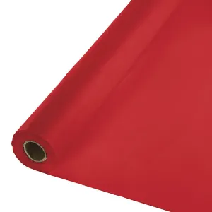 Bulk Classic Red Plastic Banquet Roll 250 ft by 40 inch