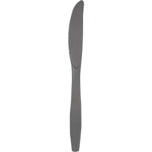 Bulk Glamour Gray Plastic Knives (288 per Case)