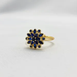 Button Flower Ring