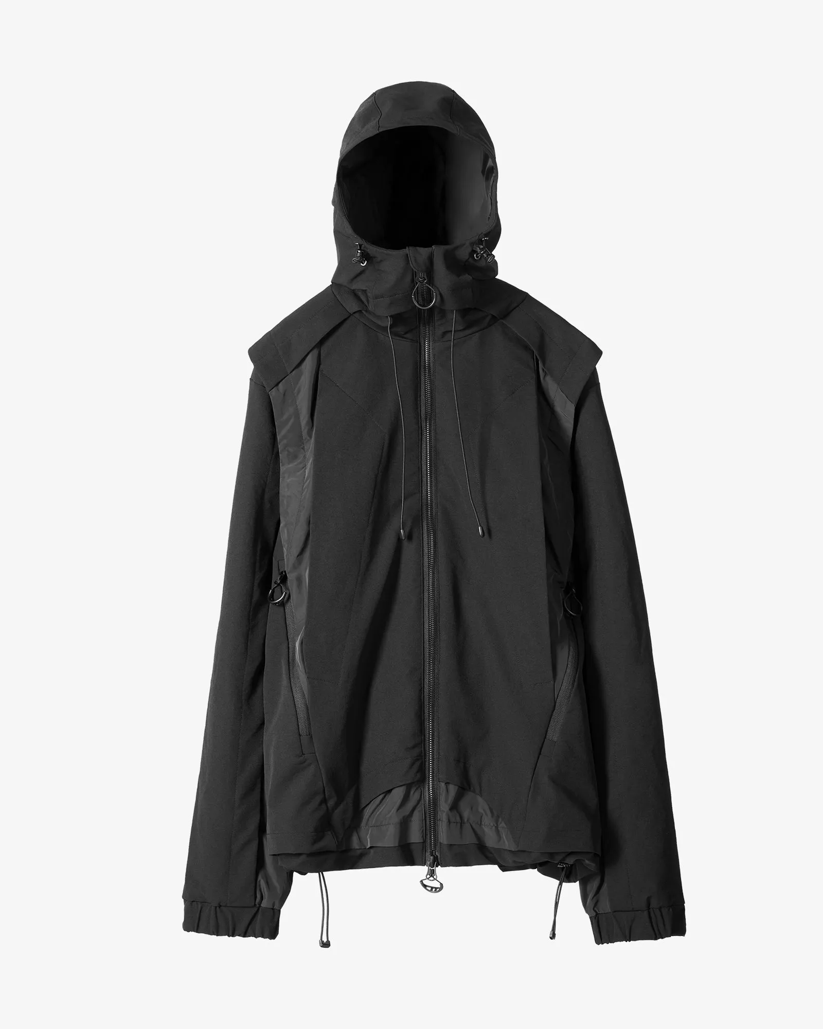 Deconstructed Hooded Tech Shell Jacket