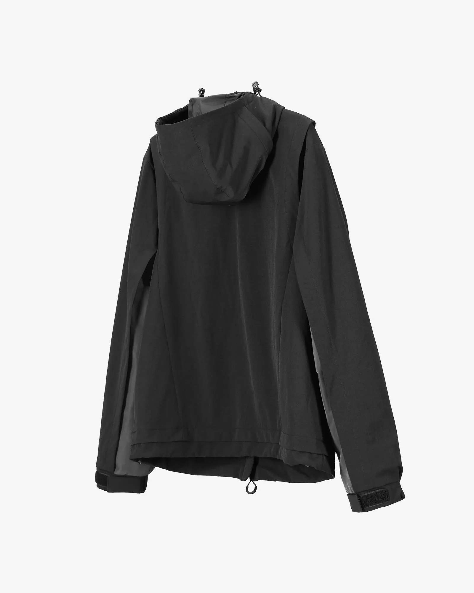 Deconstructed Hooded Tech Shell Jacket