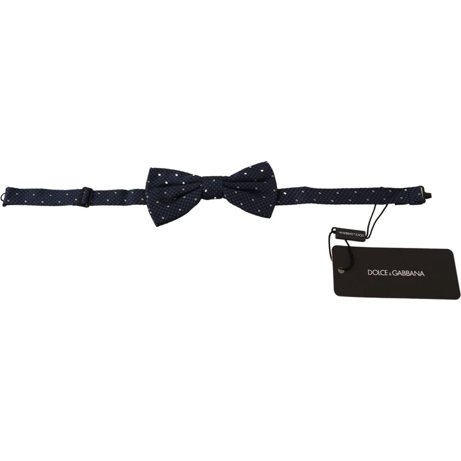 Dolce & Gabbana Elegant Silk Bow Tie in Dark Blue