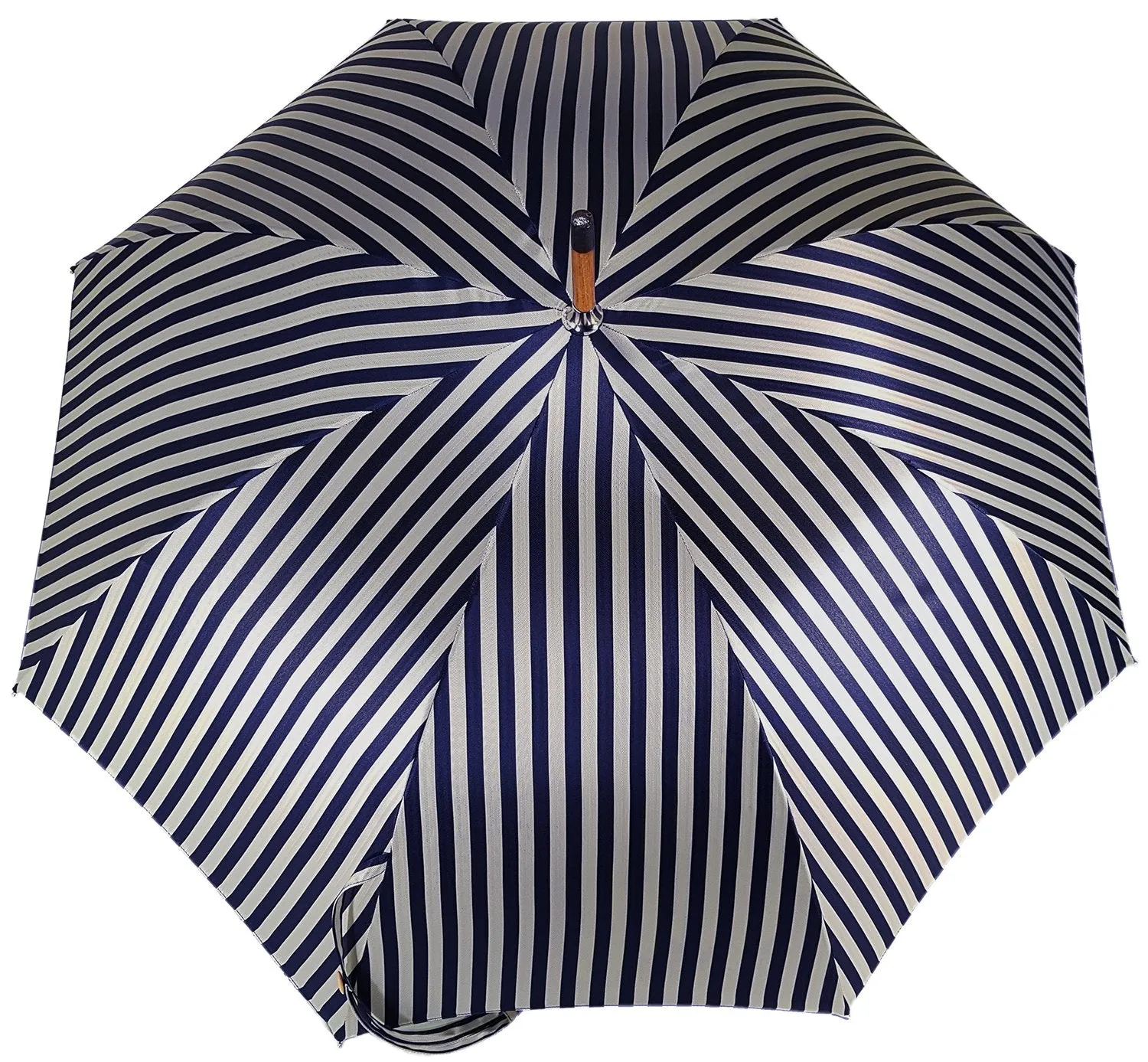 Double Cloth Men's Umbrella - Blue Striped Design