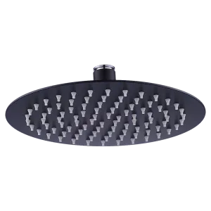 Eco-Friendly 200mm Matte Black Rain Shower Head 304SS