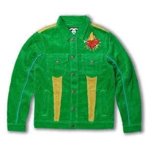 F1045 Frost Dear Sins Cord Jacket - Green