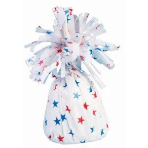 Foil Balloon Weight - Red, White, & Blue