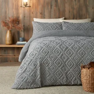 Fusion Snug Romo Duvet Cover Set - Grey