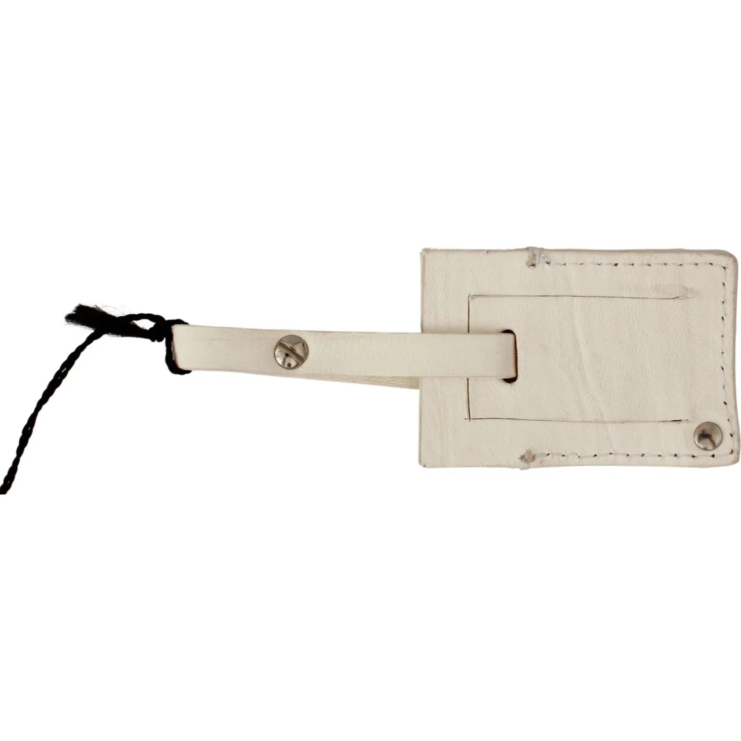 GF Ferre Elegant Beige Leather Keychain