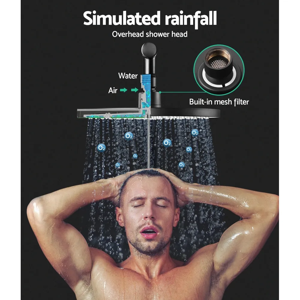 High Pressure Rain Shower Head Set w/ Handheld, Matte Black, Cefito