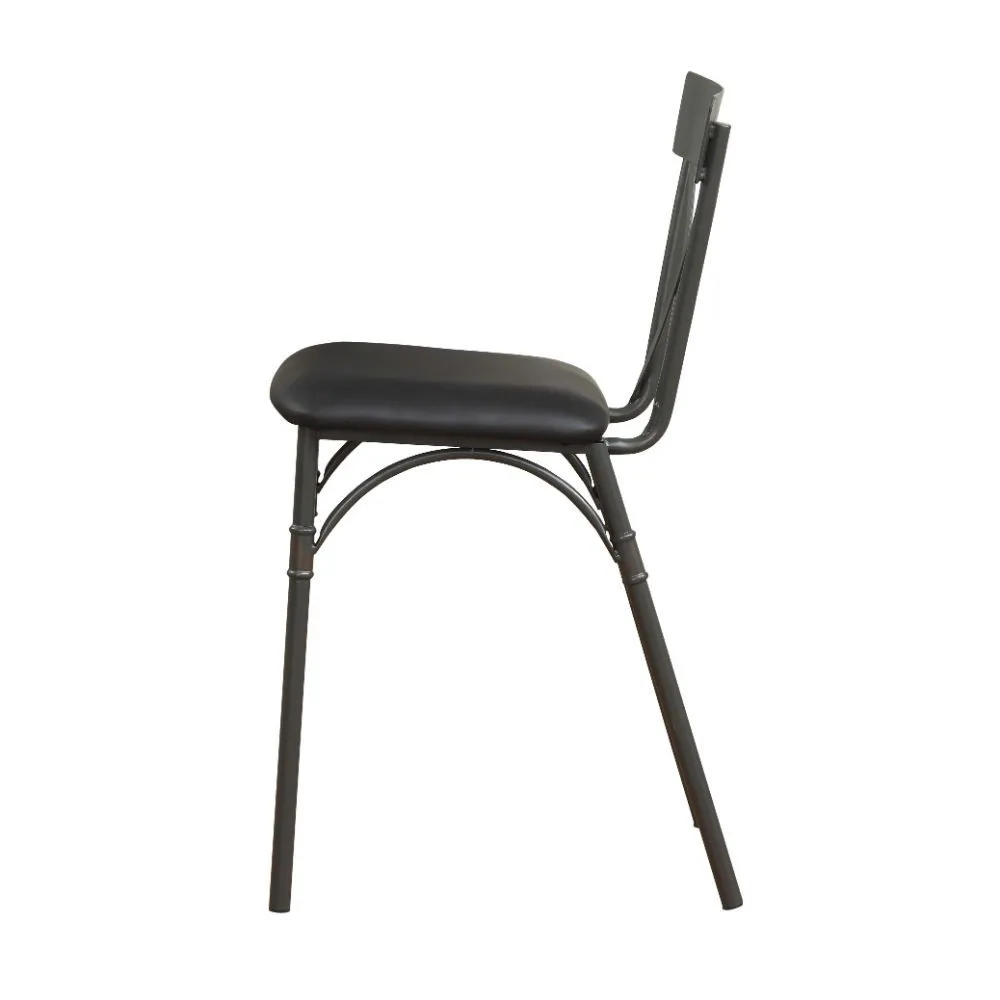 Itzel - Counter Height Chair (Set of 2) - Black PU & Sandy Gray