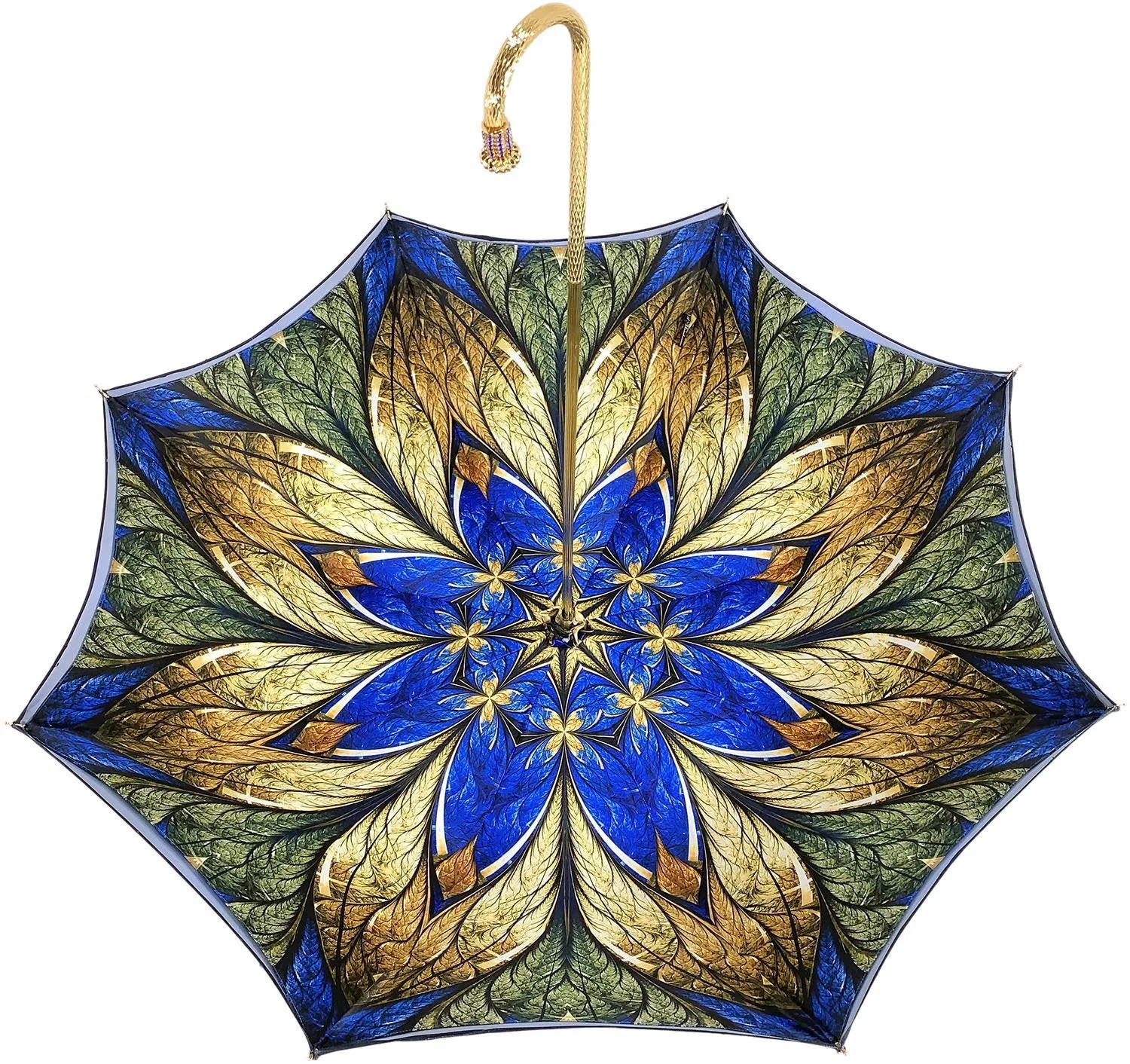 Luxurious Blue Umbrella, Double Cloth - Abstract Design