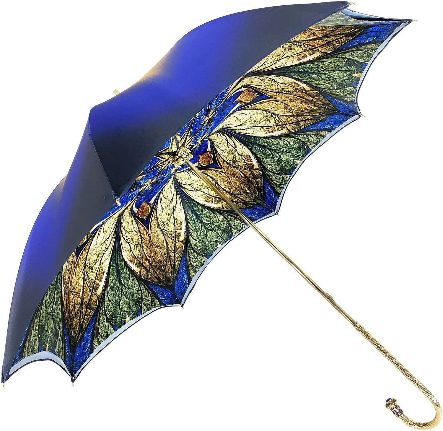 Luxurious Blue Umbrella, Double Cloth - Abstract Design