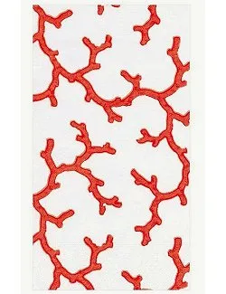 Luxury Disposables Hand Towels/Coral Branches