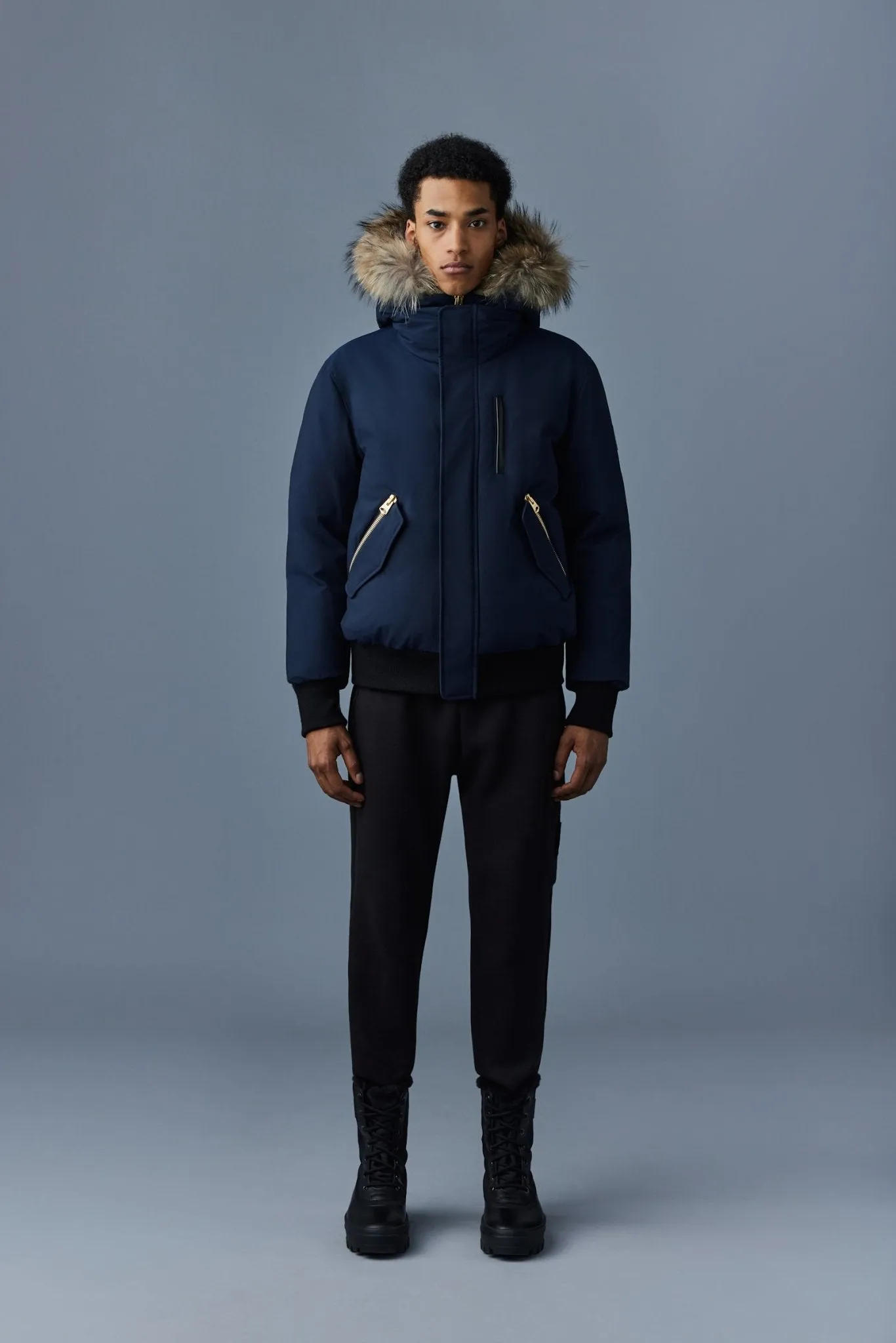 MACKAGE DIXON-F - 2-in-1 Nordic Tech Down Bomber With Natural Fur