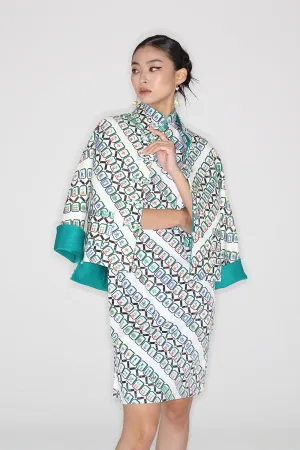 MAHJONG Reversible Oriental Jacket (Beige / Green)