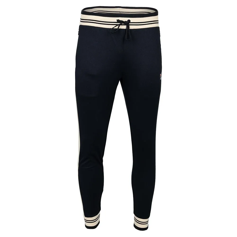 Mens Performance Iconic Settanta Tennis Pants Black and Angora