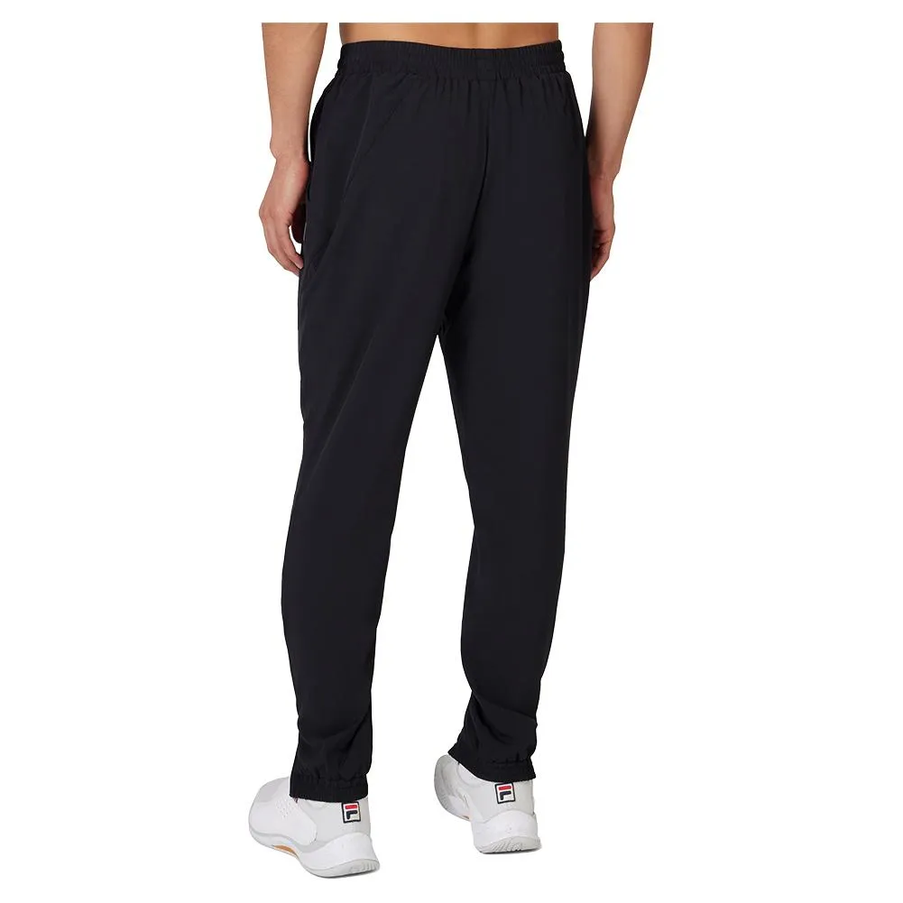 Men's Woven Court Tennis Track Pant Black