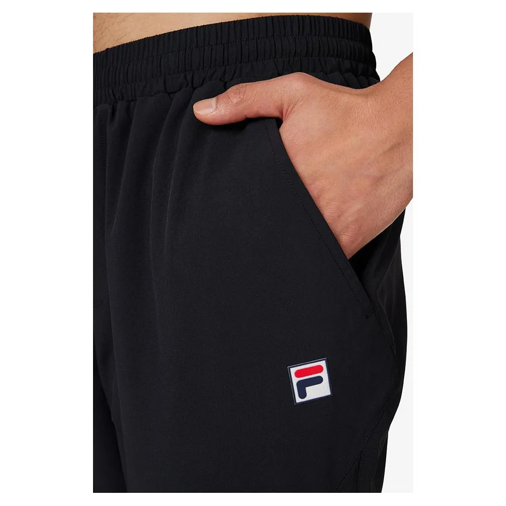 Men's Woven Court Tennis Track Pant Black