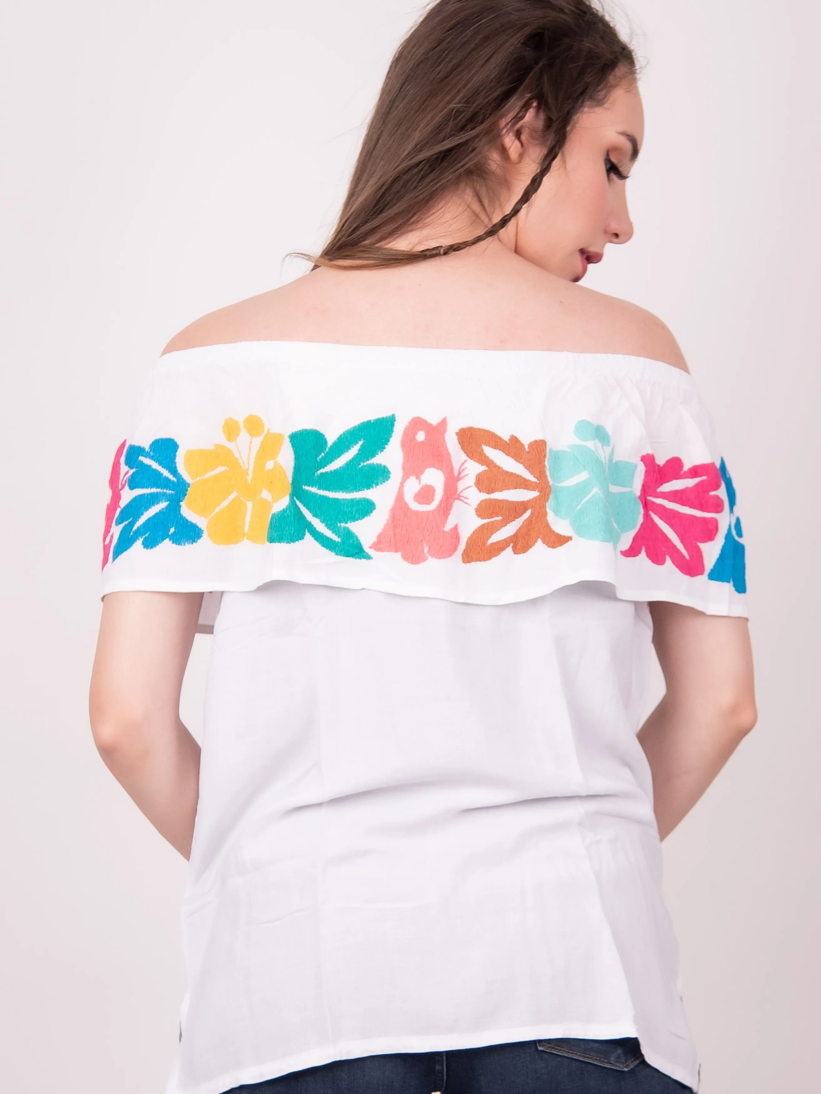 Mexican Jalapa Off the Shoulder Blouse