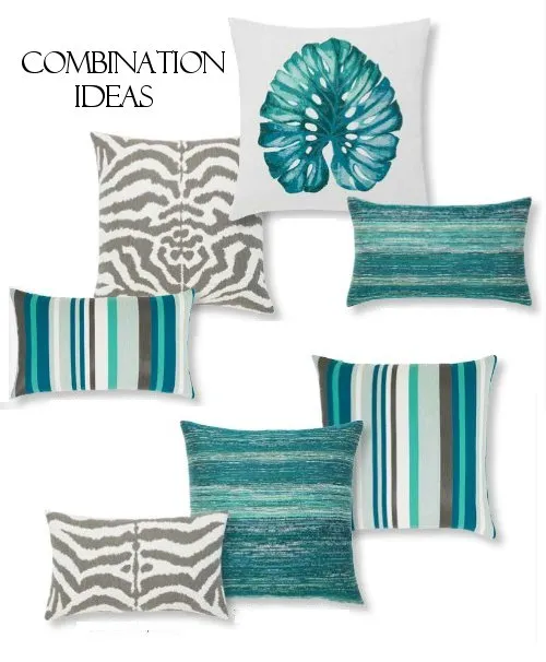 Mixable Stripes Sunbrella® Outdoor Pillows