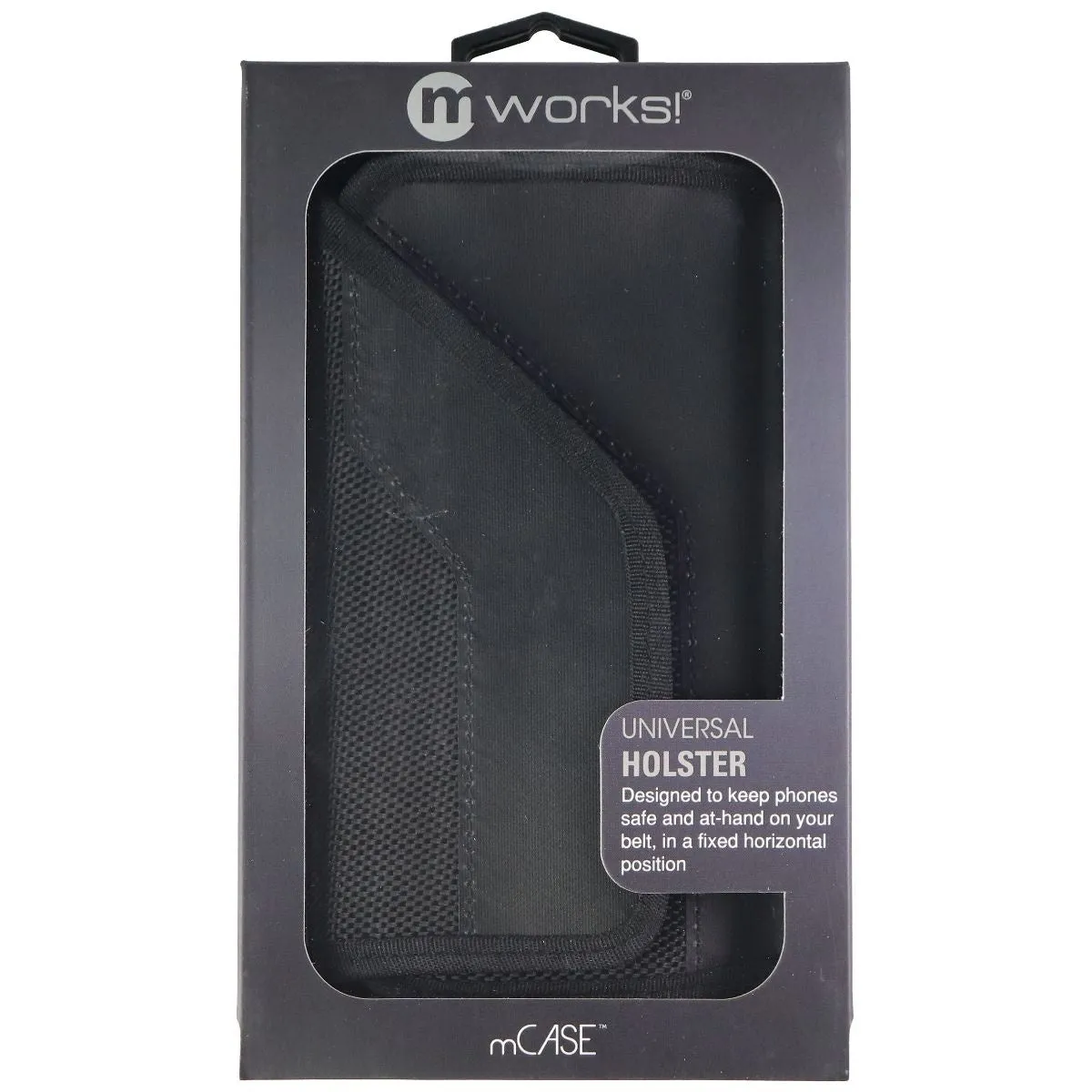 mWorks! Universal Nylon Holster Pouch Case for Up to 6-inch Smartphones - Black