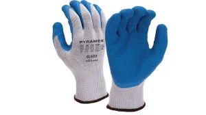 Pyramex 10 Gauge Grinkle Latex Palm Coated Cut Resistant Work Gloves - Vend Pack - M