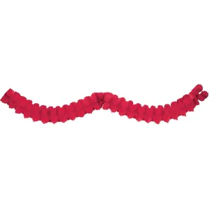 Red Paper Garland 12ft | 1 ct