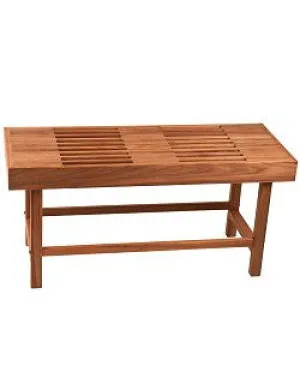 Slatted Teak Large Pool & Spa Bench