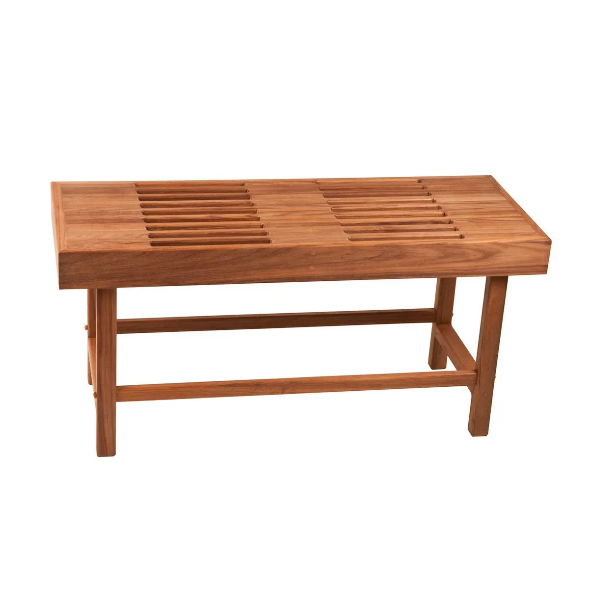 Slatted Teak Large Pool & Spa Bench