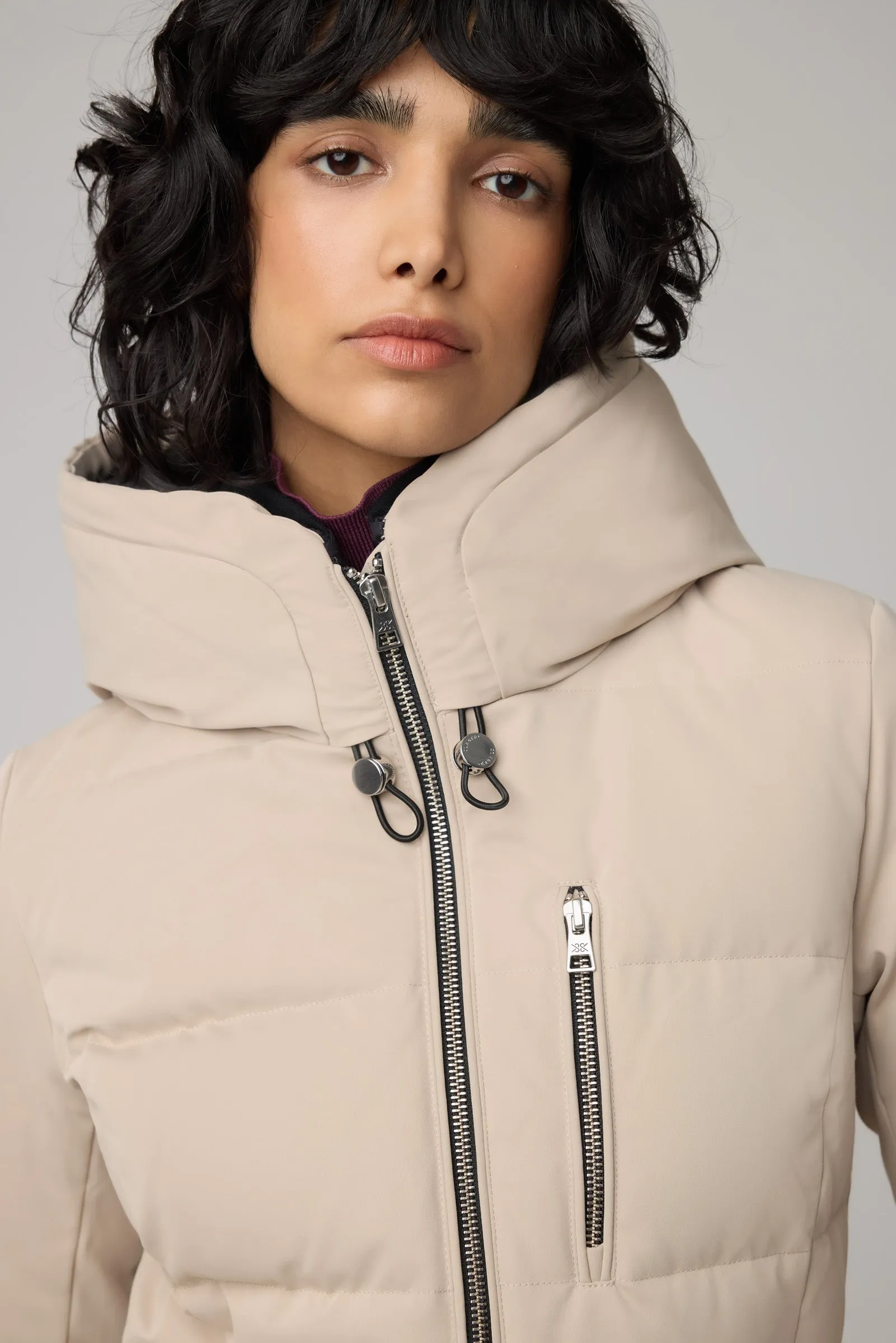 SOIA&KYO MARILOU - Slim-Fit Classic Down Coat With Hood