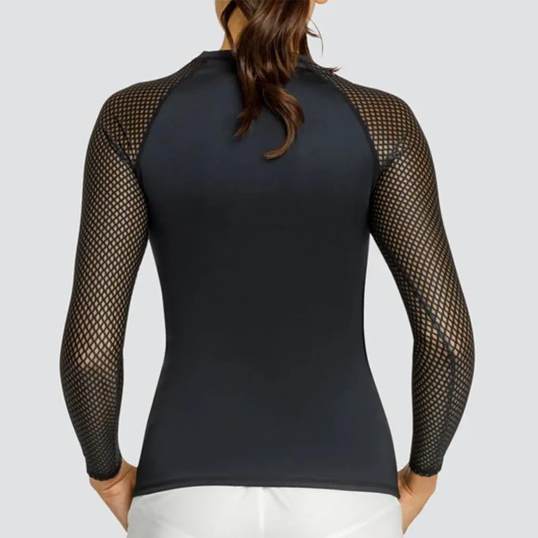 Women's Etta Long Sleeve Tennis Top Onyx