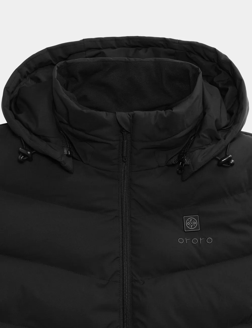 Women's Heated Puffer Parka Jacket - Black / White / Grey / Red