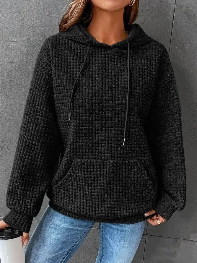 Women's Loose Casual Solid Color Long-sleeved Sweater